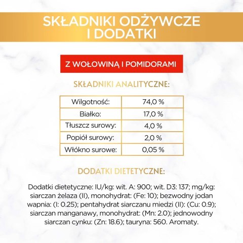 Gourmet Gold Savoury Cake wołowina z pomidorami - mokra karma dla kota - 85 g Gourmet Gold Savoury Cake wołowina z pomidorami - mokra karma dla kota - 85 g