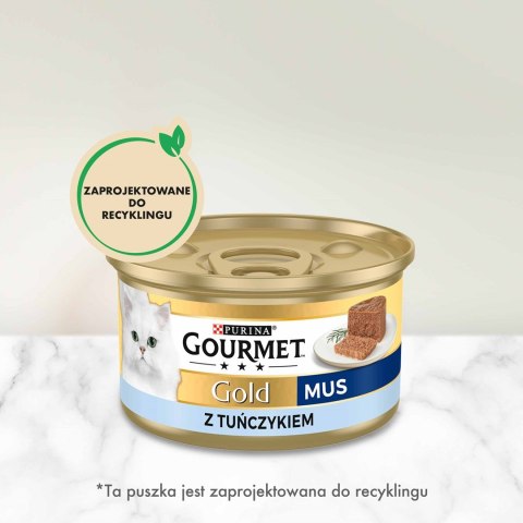 PURINA Gourmet Gold Mus z tuńczykiem - mokra karma dla kota - 85 g PURINA Gourmet Gold Mus z tuńczykiem - mokra karma dla kota - 85 g