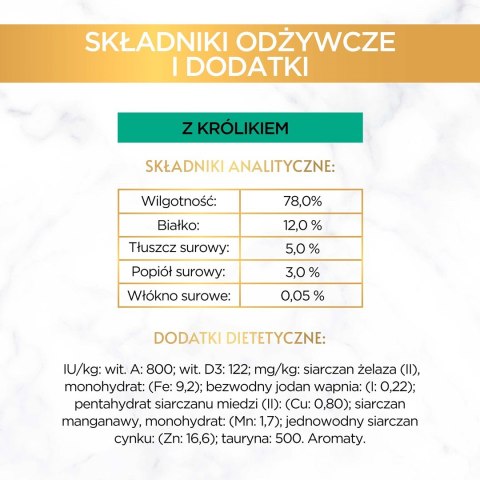 Purina Gourmet Gold królik - mokra karma dla kota - 85 g Purina Gourmet Gold królik - mokra karma dla kota - 85 g