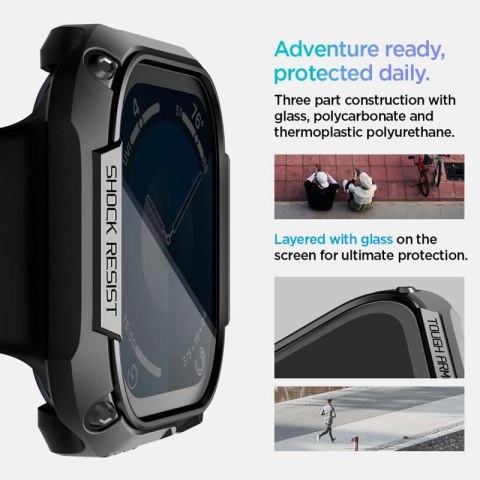 Spigen Tough Armor - Obudowa do Apple Watch 10 46 mm (Czarny) Spigen Tough Armor - Obudowa do Apple Watch 10 46 mm (Czarny)