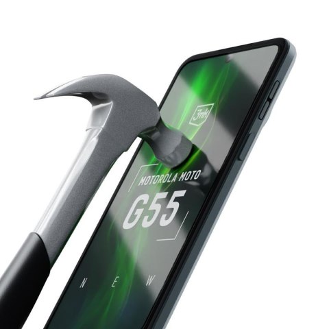 3mk HardGlass Max Lite - Szkło hartowane do Motorola Moto G55 5G (Czarny) 3mk HardGlass Max Lite - Szkło hartowane do Motorola Moto G55 5G (Czarny)