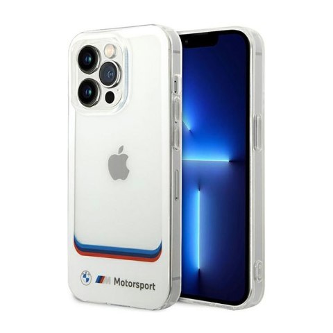 BMW Transparent Center - Etui iPhone 14 Pro Max (biały) BMW Transparent Center - Etui iPhone 14 Pro Max (biały)