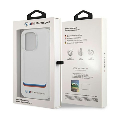 BMW Transparent Center - Etui iPhone 14 Pro Max (biały) BMW Transparent Center - Etui iPhone 14 Pro Max (biały)