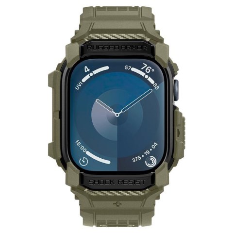 Spigen Rugged Armor Pro - Pasek z obudową do Apple Watch 10 46 mm (Vintage Khaki) Spigen Rugged Armor Pro - Pasek z obudową do Apple Watch 10 46 mm (Vintage Khaki)