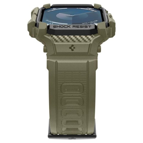 Spigen Rugged Armor Pro - Pasek z obudową do Apple Watch 10 46 mm (Vintage Khaki) Spigen Rugged Armor Pro - Pasek z obudową do Apple Watch 10 46 mm (Vintage Khaki)
