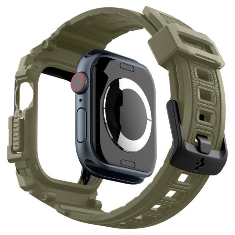 Spigen Rugged Armor Pro - Pasek z obudową do Apple Watch 10 46 mm (Vintage Khaki) Spigen Rugged Armor Pro - Pasek z obudową do Apple Watch 10 46 mm (Vintage Khaki)