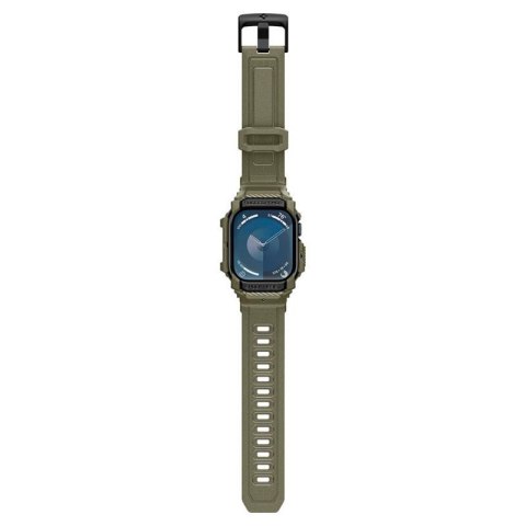 Spigen Rugged Armor Pro - Pasek z obudową do Apple Watch 10 46 mm (Vintage Khaki) Spigen Rugged Armor Pro - Pasek z obudową do Apple Watch 10 46 mm (Vintage Khaki)