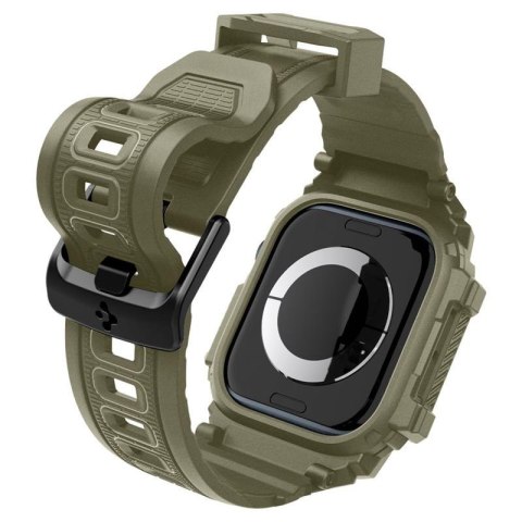 Spigen Rugged Armor Pro - Pasek z obudową do Apple Watch 10 46 mm (Vintage Khaki) Spigen Rugged Armor Pro - Pasek z obudową do Apple Watch 10 46 mm (Vintage Khaki)