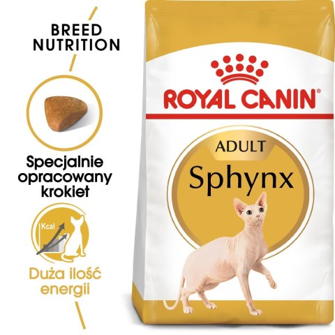 ROYAL CANIN FBN Sphynx Adult - sucha karma dla dorosłego kota - 2kg ROYAL CANIN FBN Sphynx Adult - sucha karma dla dorosłego kota - 2kg