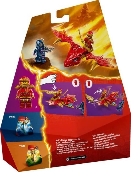 LEGO Ninjago Atak powstającego smoka Kaia 71801 LEGO Ninjago Atak powstającego smoka Kaia 71801