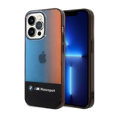 BMW Half Tricolor - Etui iPhone 14 Pro Max (czarny) BMW Half Tricolor - Etui iPhone 14 Pro Max (czarny)