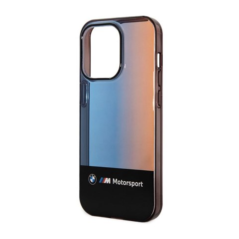 BMW Half Tricolor - Etui iPhone 14 Pro Max (czarny) BMW Half Tricolor - Etui iPhone 14 Pro Max (czarny)