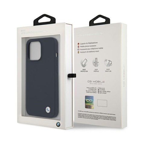 BMW Silicone Signature Logo - Etui iPhone 13 Pro (granatowy) BMW Silicone Signature Logo - Etui iPhone 13 Pro (granatowy)