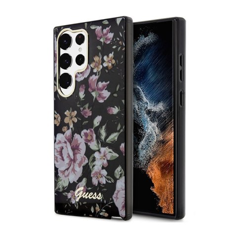 Guess Flower Collection - Etui Samsung Galaxy S23 Ultra (czarny) Guess Flower Collection - Etui Samsung Galaxy S23 Ultra (czarny)