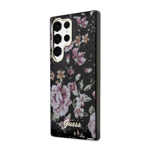 Guess Flower Collection - Etui Samsung Galaxy S23 Ultra (czarny) Guess Flower Collection - Etui Samsung Galaxy S23 Ultra (czarny)