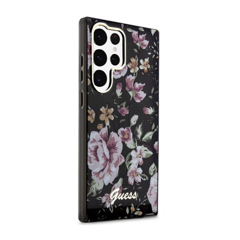 Guess Flower Collection - Etui Samsung Galaxy S23 Ultra (czarny) Guess Flower Collection - Etui Samsung Galaxy S23 Ultra (czarny)