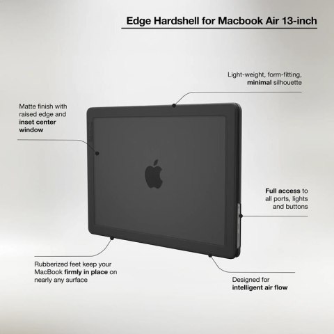 Incase Edge Hardshell Case - Etui MacBook Air 13" M3 (2024) / M2 (2022) (Black) Incase Edge Hardshell Case - Etui MacBook Air 13" M3 (2024) / M2 (2022) (Black)
