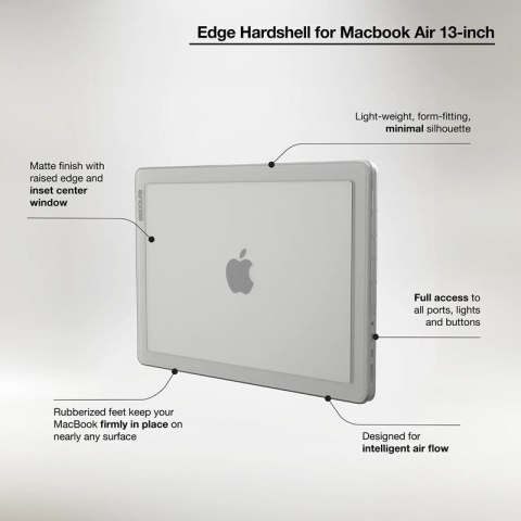 Incase Edge Hardshell Case - Etui MacBook Air 13" M3 (2024) / M2 (2022) (Clear) Incase Edge Hardshell Case - Etui MacBook Air 13" M3 (2024) / M2 (2022) (Clear)
