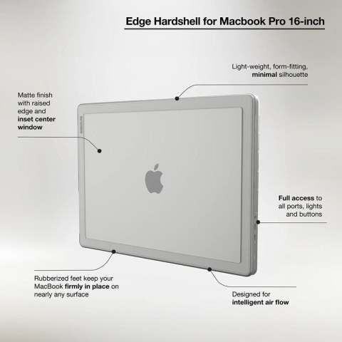 Incase Edge Hardshell Case - Etui MacBook Pro 16" (M4/M3/M2/M1/2024-2021) (Clear) Incase Edge Hardshell Case - Etui MacBook Pro 16" (M4/M3/M2/M1/2024-2021) (Clear)