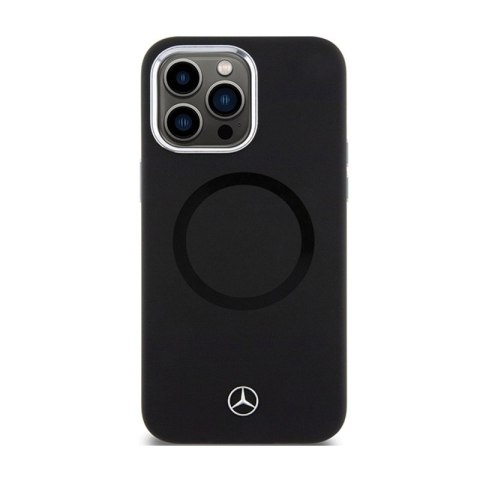 Mercedes Silicone Bicolor MagSafe - Etui iPhone 15 Pro Max (czarny) Mercedes Silicone Bicolor MagSafe - Etui iPhone 15 Pro Max (czarny)