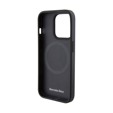 Mercedes Smooth Leather MagSafe - Etui iPhone 15 Pro (granatowy) Mercedes Smooth Leather MagSafe - Etui iPhone 15 Pro (granatowy)