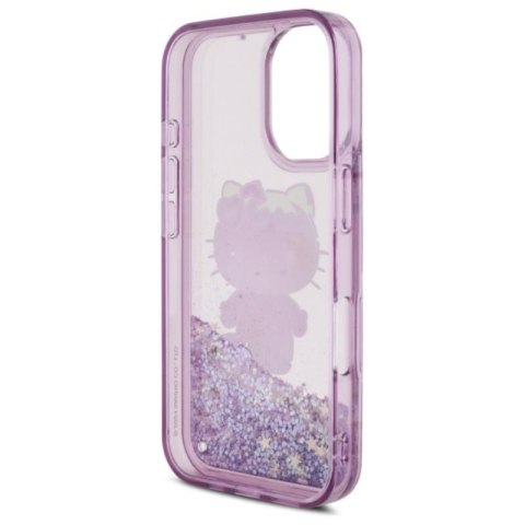 Hello Kitty Liquid Glitter 50TH Anniversary Party - Etui iPhone 16 (fioletowy) Hello Kitty Liquid Glitter 50TH Anniversary Party - Etui iPhone 16 (fioletowy)