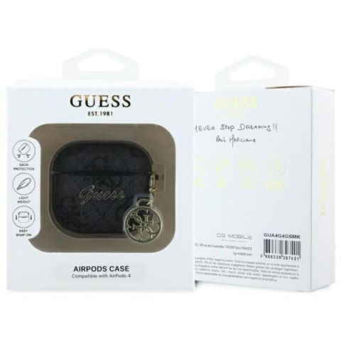 Guess 4G Charm Collection - Etui AirPods 4 (czarny) Guess 4G Charm Collection - Etui AirPods 4 (czarny)