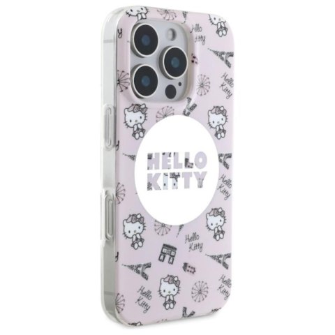 Hello Kitty IML All Over Paris MagSafe - Etui iPhone 16 Pro Max (różowy) Hello Kitty IML All Over Paris MagSafe - Etui iPhone 16 Pro Max (różowy)