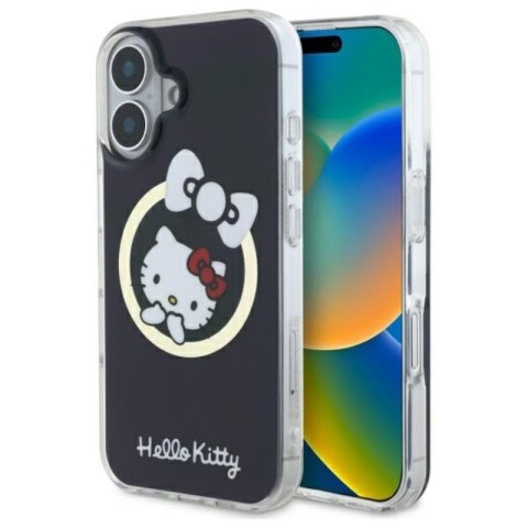 Hello Kitty IML Fun Bow MagSafe - Etui iPhone 16 (czarny) Hello Kitty IML Fun Bow MagSafe - Etui iPhone 16 (czarny)