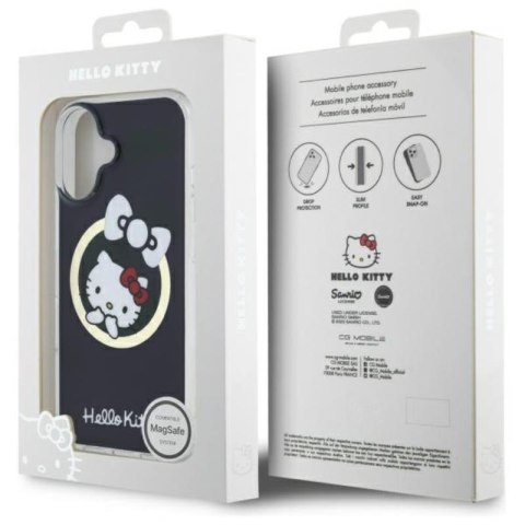 Hello Kitty IML Fun Bow MagSafe - Etui iPhone 16 (czarny) Hello Kitty IML Fun Bow MagSafe - Etui iPhone 16 (czarny)