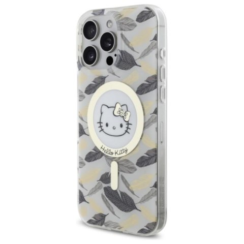 Hello Kitty IML Golden Leaves MagSafe - Etui iPhone 16 Pro Max (biały) Hello Kitty IML Golden Leaves MagSafe - Etui iPhone 16 Pro Max (biały)