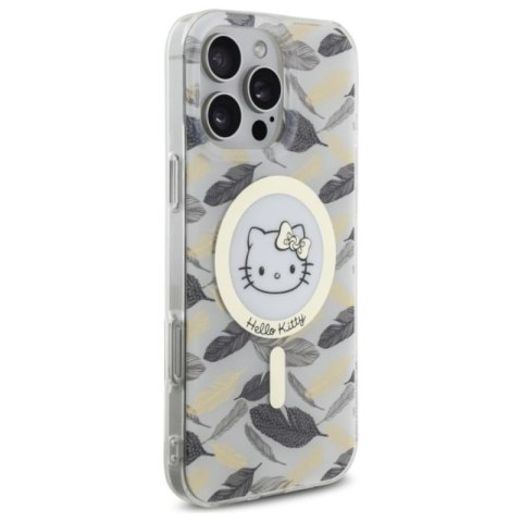 Hello Kitty IML Golden Leaves MagSafe - Etui iPhone 16 Pro Max (biały) Hello Kitty IML Golden Leaves MagSafe - Etui iPhone 16 Pro Max (biały)
