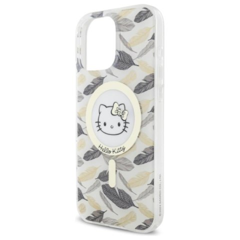 Hello Kitty IML Golden Leaves MagSafe - Etui iPhone 16 Pro Max (biały) Hello Kitty IML Golden Leaves MagSafe - Etui iPhone 16 Pro Max (biały)