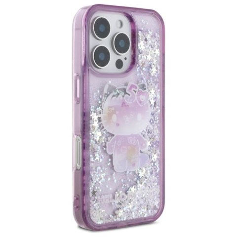 Hello Kitty Liquid Glitter 50TH Anniversary Party - Etui iPhone 16 Pro (fioletowy) Hello Kitty Liquid Glitter 50TH Anniversary Party - Etui iPhone 16 Pro (fioletowy)