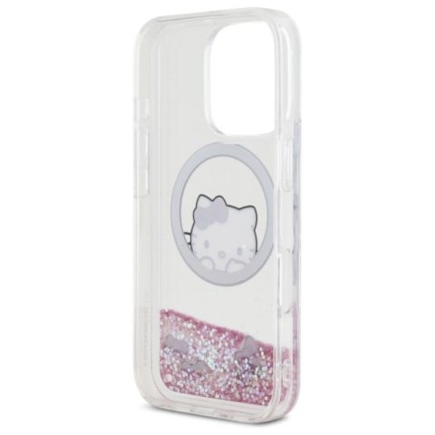 Hello Kitty Liquid Glitter Sweet Kitty Bows MagSafe - Etui iPhone 16 Pro Max (biały) Hello Kitty Liquid Glitter Sweet Kitty Bows MagSafe - Etui iPhone 16 Pro Max (biały)