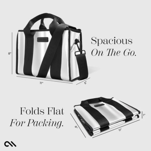 Case-Mate Mini Travel Tote Bag - Wodoodporna torba na ramię (Silver Chrome) Case-Mate Mini Travel Tote Bag - Wodoodporna torba na ramię (Silver Chrome)