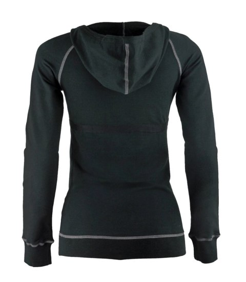 BLUZA DAMSKA ZE ŚCIĄGACZAMI KAPTUR (Czarny) S (36) BLUZA DAMSKA ZE ŚCIĄGACZAMI KAPTUR (Czarny) S (36)