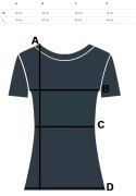 BLUZKA długi T-shirt POLO kolekcja ZUZIA XL (42)
