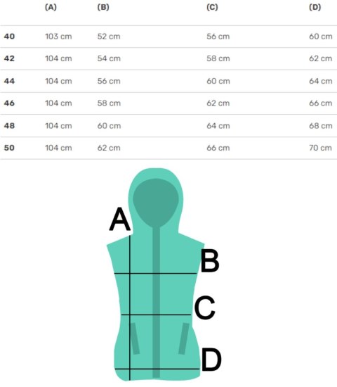 Długi damski BEZRĘKAWNIK Ciepła z kapturem kamizelka wiązana OLGA (Beżowy)