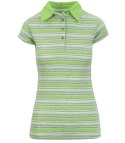 Koszulka POLO w PASKI bluzka T-shirt (Zielony) M (38)