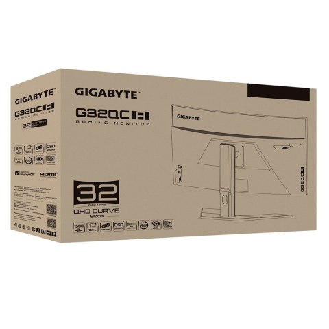 MONITOR GIGABYTE LED 32" G32QC A 165Hz MONITOR GIGABYTE LED 32" G32QC A 165Hz