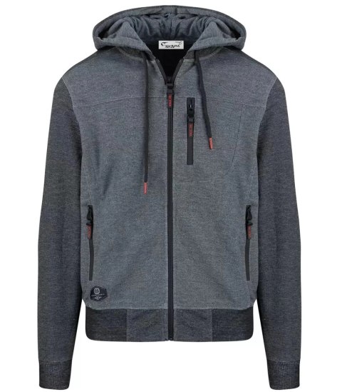Hybrydowa męska kurtka bluza przejściowa (Szary) Hybrydowa męska kurtka bluza przejściowa (Szary)