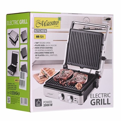 Grill elektryczny 3w1 2000W MR-721 MAESTRO Grill elektryczny 3w1 2000W MR-721 MAESTRO