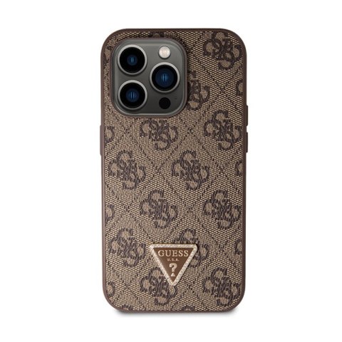Guess Crossbody 4G Metal Logo - Etui iPhone 15 Pro Max (brązowy) Guess Crossbody 4G Metal Logo - Etui iPhone 15 Pro Max (brązowy)