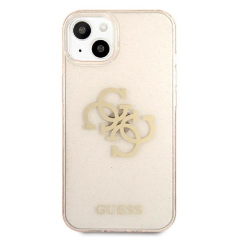 Guess Glitter 4G Big Logo - Etui iPhone 13 mini (złoty) Guess Glitter 4G Big Logo - Etui iPhone 13 mini (złoty)