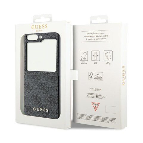 Guess 4G Charms Collection - Etui do Samsung Galaxy Z Flip 5 (szary) Guess 4G Charms Collection - Etui do Samsung Galaxy Z Flip 5 (szary)