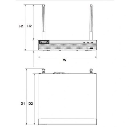 REJESTRATOR WIFI IMOU NVR1108HS-W-S2 REJESTRATOR WIFI IMOU NVR1108HS-W-S2