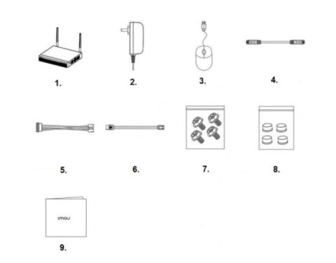 REJESTRATOR WIFI IMOU NVR1108HS-W-S2 REJESTRATOR WIFI IMOU NVR1108HS-W-S2
