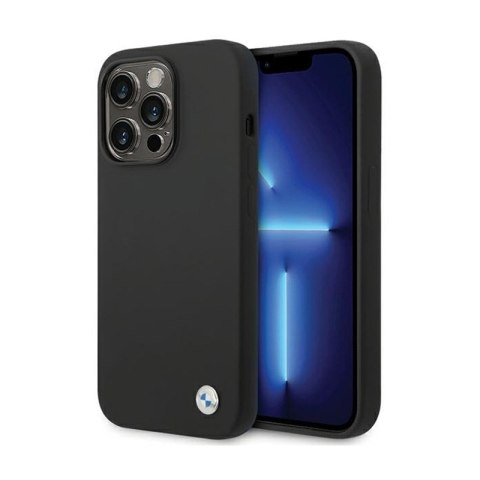 BMW Silicone Metal Logo - Etui iPhone 15 Pro (czarny) BMW Silicone Metal Logo - Etui iPhone 15 Pro (czarny)
