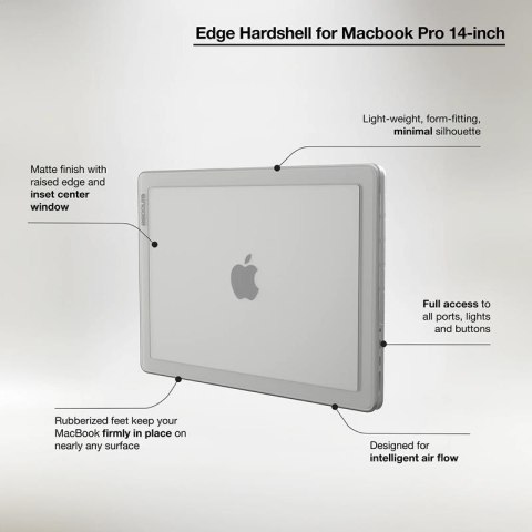 Incase Edge Hardshell Case - Etui MacBook Pro 14" (M4/M3/M2/M1/2024-2021) (Clear) Incase Edge Hardshell Case - Etui MacBook Pro 14" (M4/M3/M2/M1/2024-2021) (Clear)